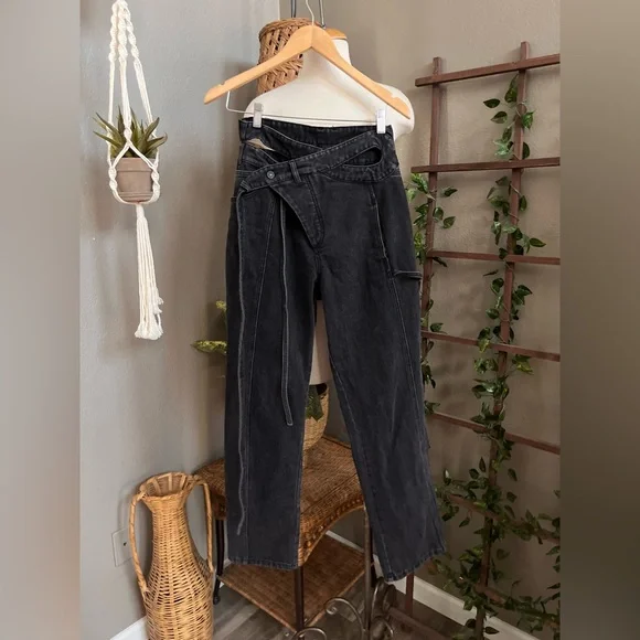 ▪️ Ottolinger SSENSE Exclusive Black Wrap Jeans - Picture 5 of 12